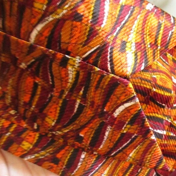 Vintage 1970s NECKTIE FAT 4" 52" TIE NECKTIE PSYCHADELIC PRINT - Picture 3 of 3